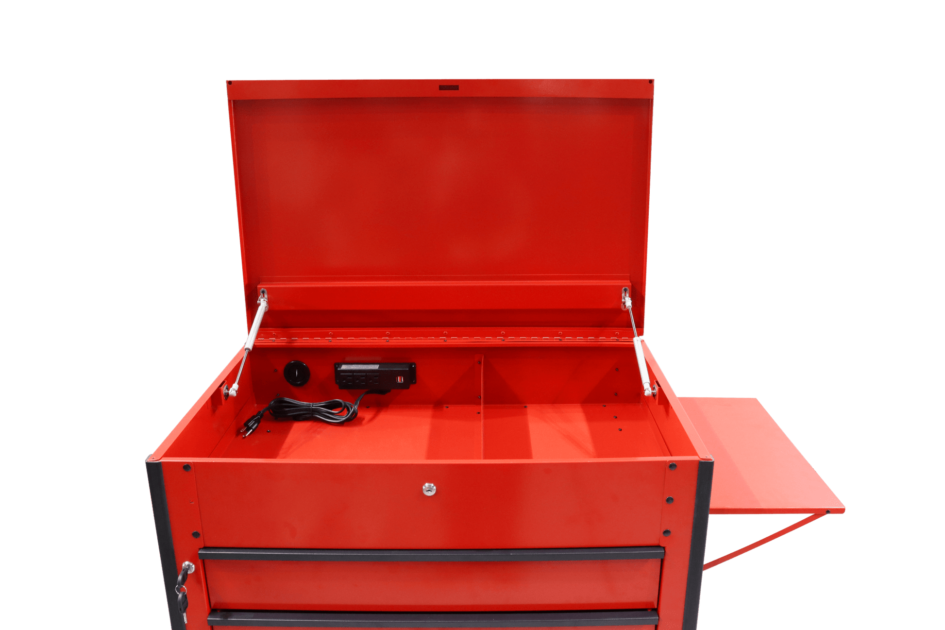 New 34" 6 - Drawer Rolling Tool Bench & Service Cart – Heavy - Duty Steel, Power Strip, Locking Drawers - with Orange TB3420 | Sold by Uncle Wiener's Wholesale