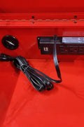 34 inch rolling tool bench with 6 drawers in red steel
Heavy-duty tool cart with drawers and locking system
Mobile service tool cabinet with caster wheels
Tool chest with built-in power strip and top tray
Garage tool storage bench in multiple color options