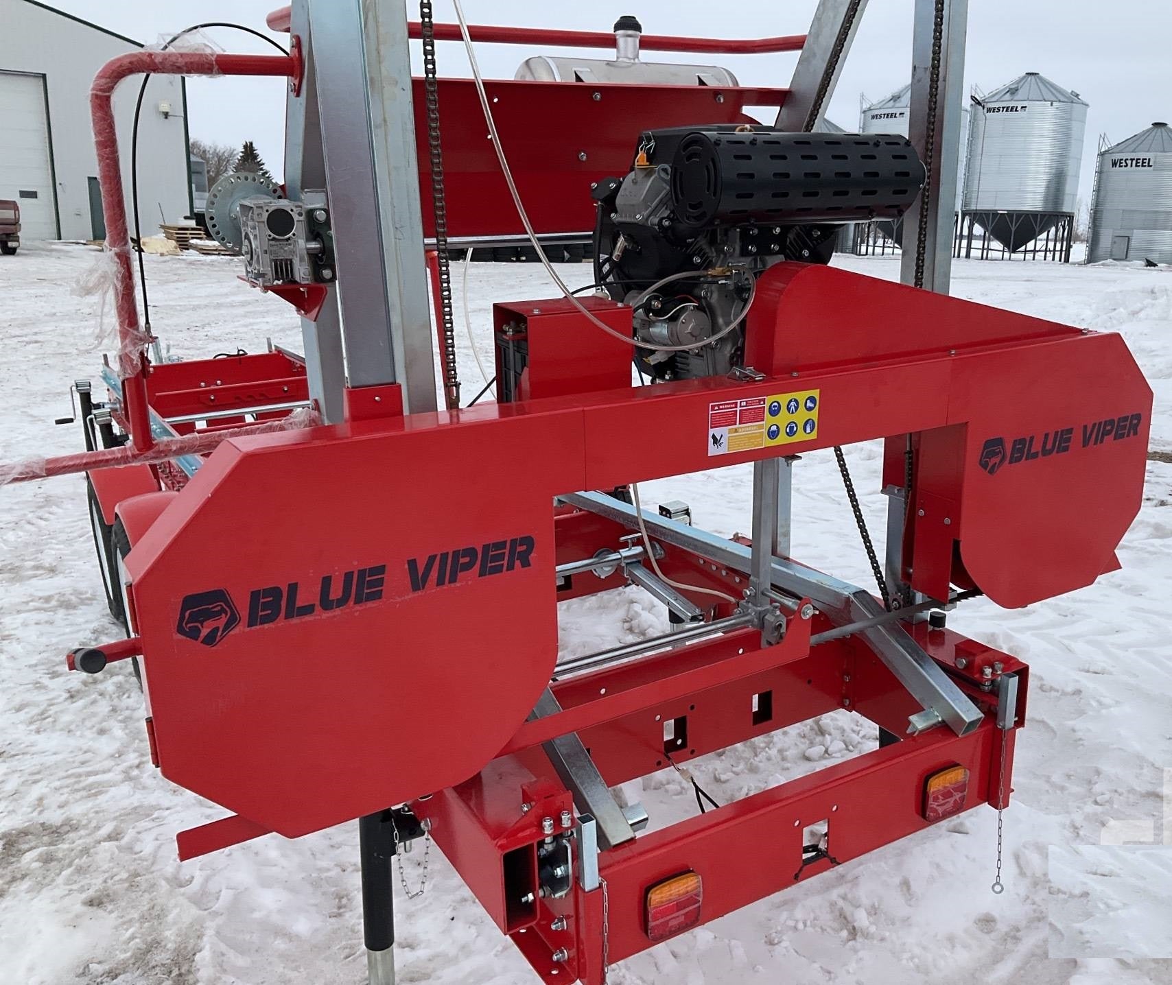 New 36" Portable Sawmill with 27HP Engine – Electric Start Wood Cutting Mill RS36G - with 36 IN Portable Sawmill 27 HP Electric Start | Sold by Uncle Wiener's Wholesale