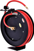New 3/8″ x 25 Ft Metal Hybrid Air Hose Reel – Durable Retractable Air Compressor Hose S1163 - with | Sold by Uncle Wiener's Wholesale