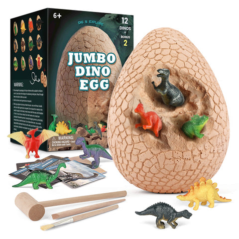 3D Dinosaur Fossil Dig Kit with egg and tools – Model 527431
STEM educational dinosaur excavation kit for kids
Toy fossil dig tools with hammer, brush, and chisel
Unboxed dinosaur excavation egg kit with included toys
Dinosaur fact cards and mystery dinosaur toys inside egg
