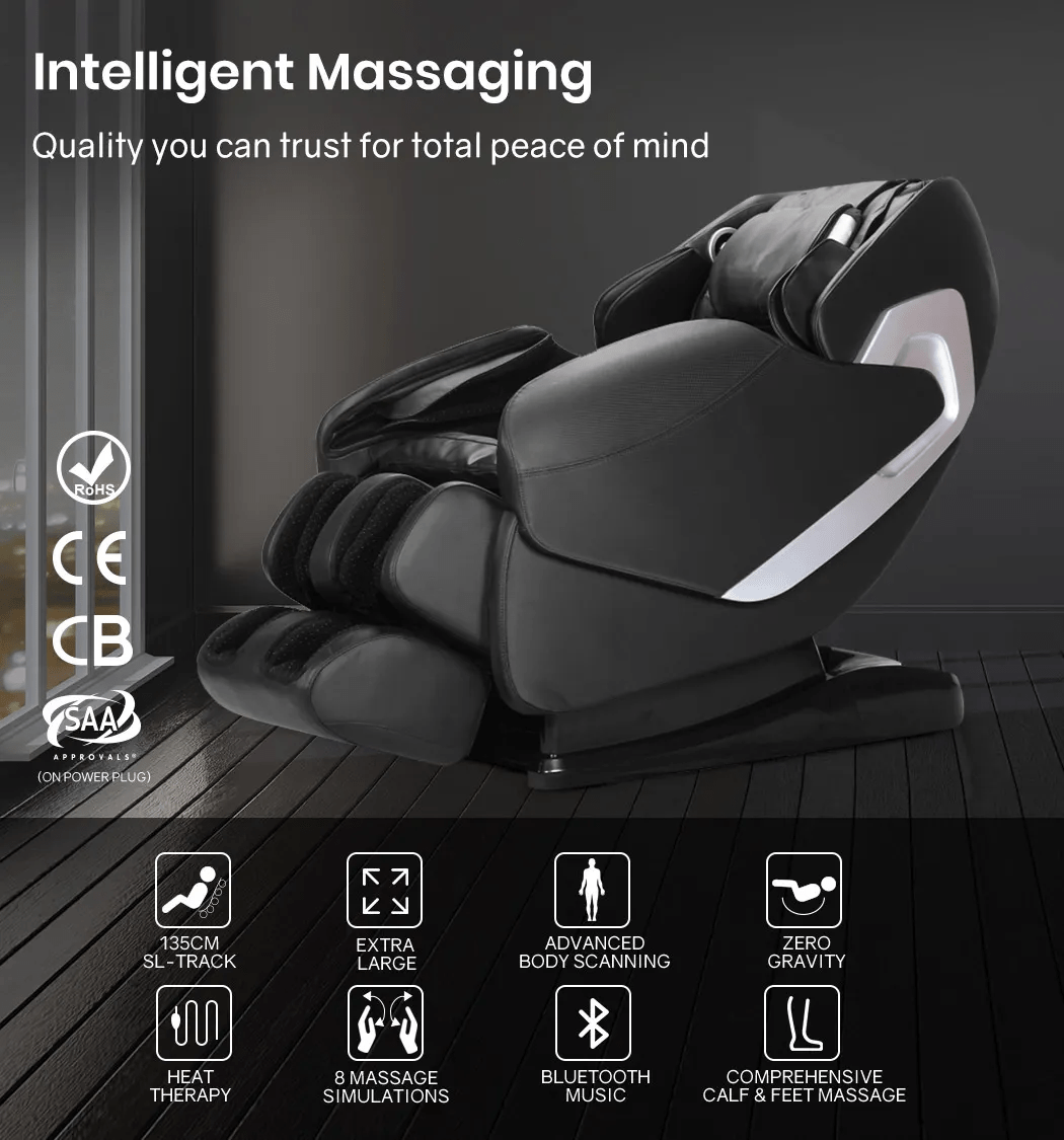 New 3D Full Body Massage Chair with Zero Gravity & Heat – Premium Relaxation Recliner AMMC23B - with | Sold by Uncle Wiener's Wholesale