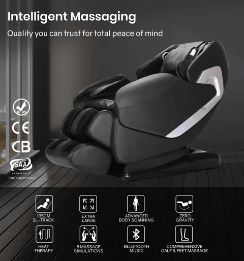 New 3D Full Body Massage Chair with Zero Gravity & Heat – Premium Relaxation Recliner AMMC23B - with | Sold by Uncle Wiener's Wholesale