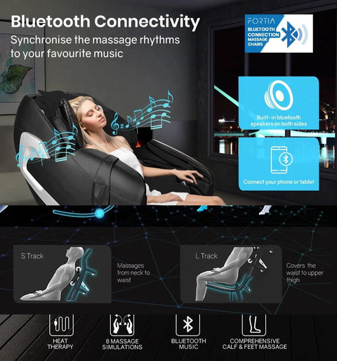 New 3D Full Body Massage Chair with Zero Gravity & Heat – Premium Relaxation Recliner AMMC23B - with | Sold by Uncle Wiener's Wholesale