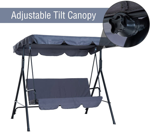 New 3‑Person Garden Swing Chair & Patio Hammock 3142020 - with | Sold by Uncle Wiener's Wholesale