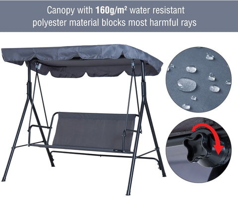 New 3‑Person Garden Swing Chair & Patio Hammock 3142020 - with | Sold by Uncle Wiener's Wholesale