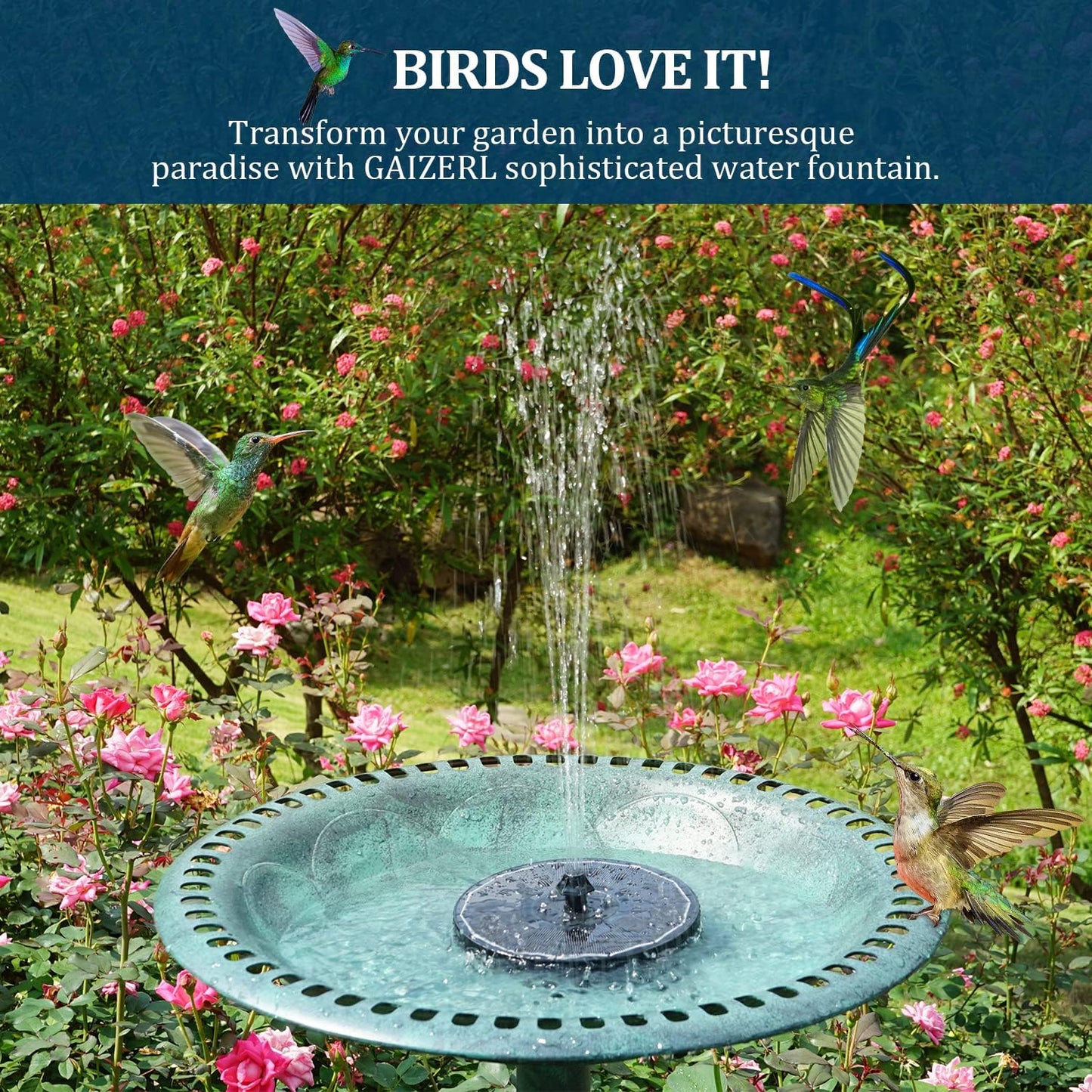 NEW 3W Solar RGB Fountain Floating LED Light 936471 – Night Garden Water Feature with 8 Spray Modes - with | Sold by Uncle Wiener's Wholesale