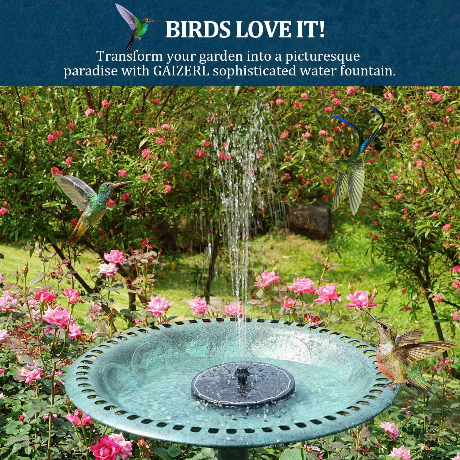 NEW 3W Solar RGB Fountain Floating LED Light 936471 – Night Garden Water Feature with 8 Spray Modes - with | Sold by Uncle Wiener's Wholesale