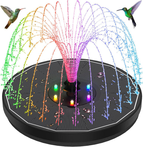 NEW 3W Solar RGB Fountain Floating LED Light 936471 – Night Garden Water Feature with 8 Spray Modes - with | Sold by Uncle Wiener's Wholesale