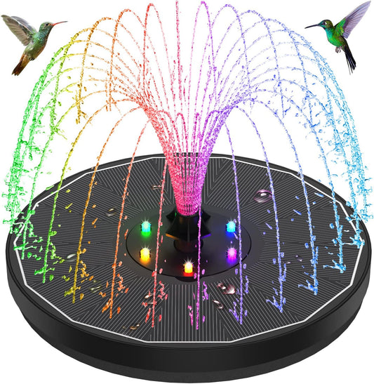 NEW 3W Solar RGB Fountain Floating LED Light 936471 – Night Garden Water Feature with 8 Spray Modes - with | Sold by Uncle Wiener's Wholesale