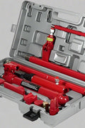 "Porta power hydraulic body repair jack kit with storage case"

"Hydraulic auto frame straightening kit with rams and extensions"

"10 ton red porta power jack system for car and truck frame repair"