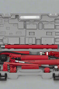 "Porta power hydraulic body repair jack kit with storage case"

"Hydraulic auto frame straightening kit with rams and extensions"

"10 ton red porta power jack system for car and truck frame repair"