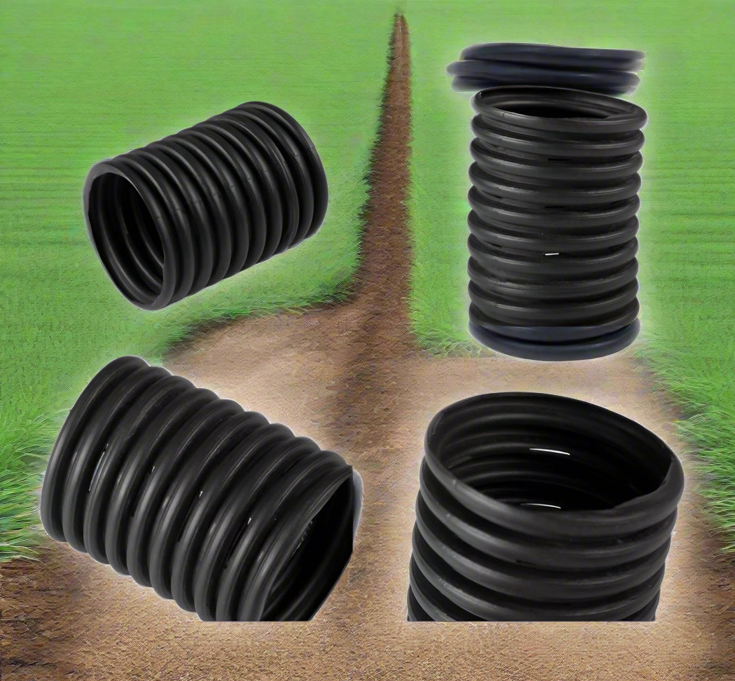 4" 100 FT SOLID DRAIN PIPE & PERFORATED SOCK - Drain Pipe with 4" 100 ft Perforated w/ Sock | Sold by Uncle Wiener's Wholesale