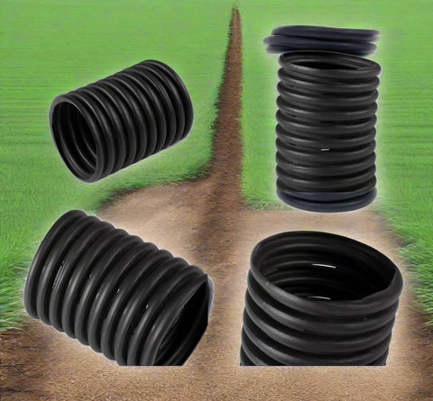 4" 100 FT SOLID DRAIN PIPE & PERFORATED SOCK - Drain Pipe with 4" 100 ft Perforated w/ Sock | Sold by Uncle Wiener's Wholesale