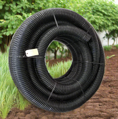 4" 100 FT SOLID DRAIN PIPE & PERFORATED SOCK - Drain Pipe with 4″ 100 ft Solid | Sold by Uncle Wiener's Wholesale