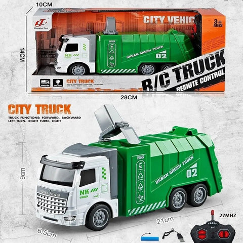 "4-Channel Remote Control Dump Truck Toy for Kids"

"Durable RC Fire Truck Toy with Rechargeable Battery"

"Realistic Remote Control Garbage Truck for Children"

"Set of 3 RC Construction Trucks – Dump, Fire, and Garbage"

"Rechargeable 4-Channel Remote Control Construction Vehicles"
