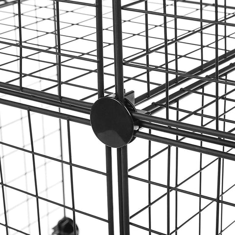 New 4 - Cube Stackable Wire Grid Storage Organizer – Versatile Modular Storage Solution S3028 - with | Sold by Uncle Wiener's Wholesale