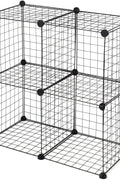 New 4 - Cube Stackable Wire Grid Storage Organizer – Versatile Modular Storage Solution S3028 - with | Sold by Uncle Wiener's Wholesale