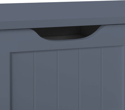 Gray 4-drawer floor cabinet with adjustable shelf
White MDF bathroom storage cabinet
Side view of modern drawer cabinet
Floor cabinet with 4 drawers and 1 door
Compact utility cabinet for kitchen or bath