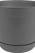 "4-Piece Flower Pot and Saucer Set Gray Plastic Planters"

"Durable Gray Plastic Pots for Indoor and Outdoor Plants"

"Stackable Modern Gray Flower Pots with Saucers"

"Flower Pot Kit 5 7 10 12 Inch Sizes with Drainage Holes"

"Weather-Resistant Lightweight Planters with Matching Saucers"