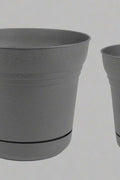 "4-Piece Flower Pot and Saucer Set Gray Plastic Planters"

"Durable Gray Plastic Pots for Indoor and Outdoor Plants"

"Stackable Modern Gray Flower Pots with Saucers"

"Flower Pot Kit 5 7 10 12 Inch Sizes with Drainage Holes"

"Weather-Resistant Lightweight Planters with Matching Saucers"