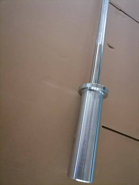 4ft Olympic barbell for home gym – stainless steel finish
Compact 2 inch solid steel barbell with 25mm shaft
Olympic short bar – curl and press bar for fitness training
Oxide-coated Olympic barbell for small gym setups
Close-up of sleeve and shaft of 4ft solid steel weight bar