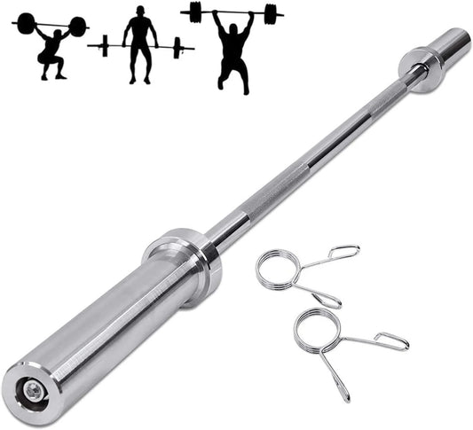 4ft Olympic barbell for home gym – stainless steel finish
Compact 2 inch solid steel barbell with 25mm shaft
Olympic short bar – curl and press bar for fitness training
Oxide-coated Olympic barbell for small gym setups
Close-up of sleeve and shaft of 4ft solid steel weight bar