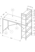 “Modern 4 ft home office computer desk with shelves – white and gray”

“Compact white writing desk with metal frame and storage shelf”

“Espresso and gray minimalist 4 ft computer desk for small spaces”

“Small home office setup with 4-foot writing desk and accessories”

“Side view of 4ft white desk with open-frame shelving for storage”