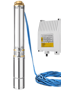 New 4 - Inch Stainless Steel Deep Well Pump – 2 HP & 1 HP Options, 110V Submersible Water Pump - with 2 HP STAINLESS STEEL DEEP WELL PUMP | Sold by Uncle Wiener's Wholesale