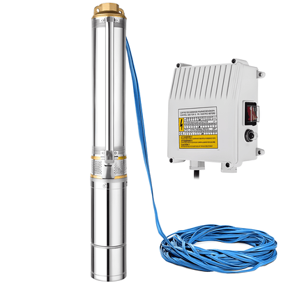 New 4 - Inch Stainless Steel Deep Well Pump – 2 HP & 1 HP Options, 110V Submersible Water Pump - with 2 HP STAINLESS STEEL DEEP WELL PUMP | Sold by Uncle Wiener's Wholesale