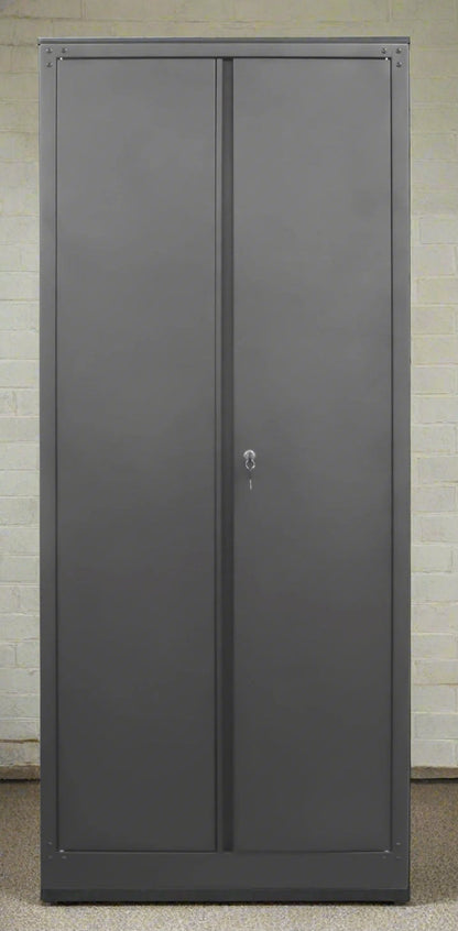New 4 - Layer Double Wide Lockable Metal Garage Storage Cabinet – Heavy - Duty Tool Organizer with Shelves 1010536 - with | Sold by Uncle Wiener's Wholesale