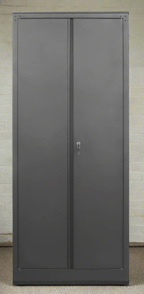 New 4 - Layer Double Wide Lockable Metal Garage Storage Cabinet – Heavy - Duty Tool Organizer with Shelves 1010536 - with | Sold by Uncle Wiener's Wholesale