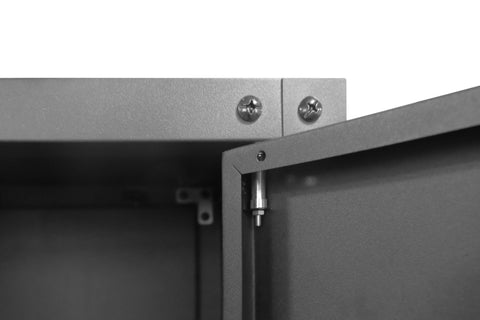 New 4 - Layer Double Wide Lockable Metal Garage Storage Cabinet – Heavy - Duty Tool Organizer with Shelves 1010536 - with | Sold by Uncle Wiener's Wholesale