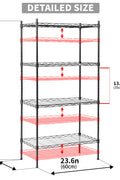 NEW 4 Level Black Metal Storage Shelf AMHWS499 - with | Sold by Uncle Wiener's Wholesale