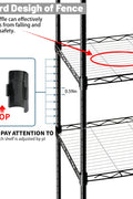 NEW 4 Level Black Metal Storage Shelf AMHWS499 - with | Sold by Uncle Wiener's Wholesale