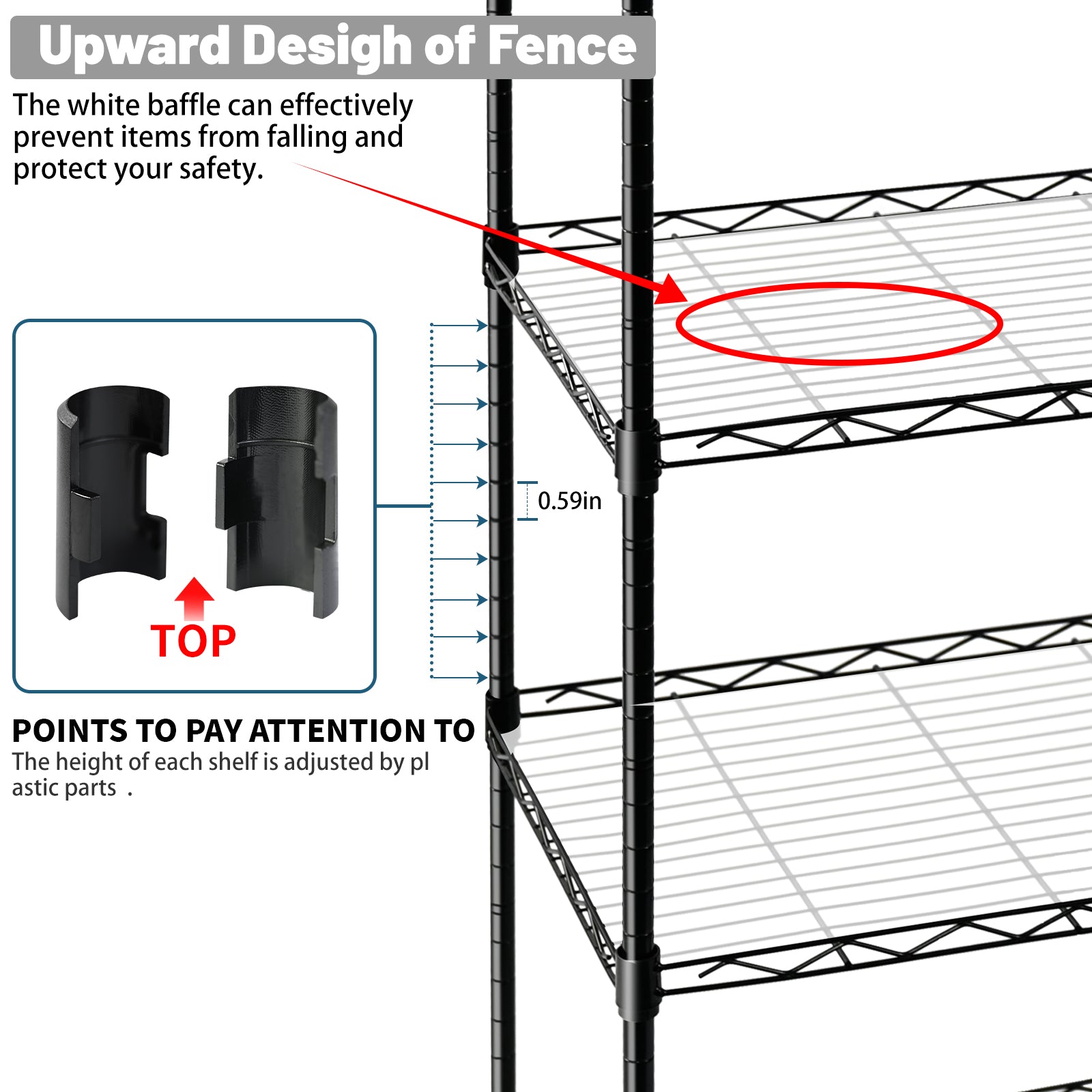 NEW 4 Level Black Metal Storage Shelf AMHWS499 - with | Sold by Uncle Wiener's Wholesale