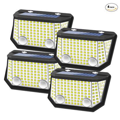 NEW 4 Pack 122 LED Solar Motion Sensor Lights JY2343 - with | Sold by Uncle Wiener's Wholesale