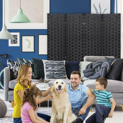 New 4 - Panel Folding Wood Room Divider – Privacy Screen & Home Decor – SKU WS180 - with | Sold by Uncle Wiener's Wholesale