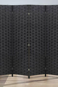 New 4 - Panel Folding Wood Room Divider – Privacy Screen & Home Decor – SKU WS180 - with | Sold by Uncle Wiener's Wholesale