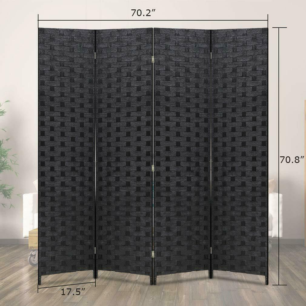 New 4 - Panel Folding Wood Room Divider – Privacy Screen & Home Decor – SKU WS180 - with | Sold by Uncle Wiener's Wholesale