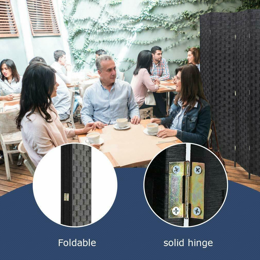 New 4 - Panel Folding Wood Room Divider – Privacy Screen & Home Decor – SKU WS180 - with | Sold by Uncle Wiener's Wholesale