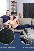 New 4 - Panel Folding Wood Room Divider – Privacy Screen & Home Decor – SKU WS180 - with | Sold by Uncle Wiener's Wholesale