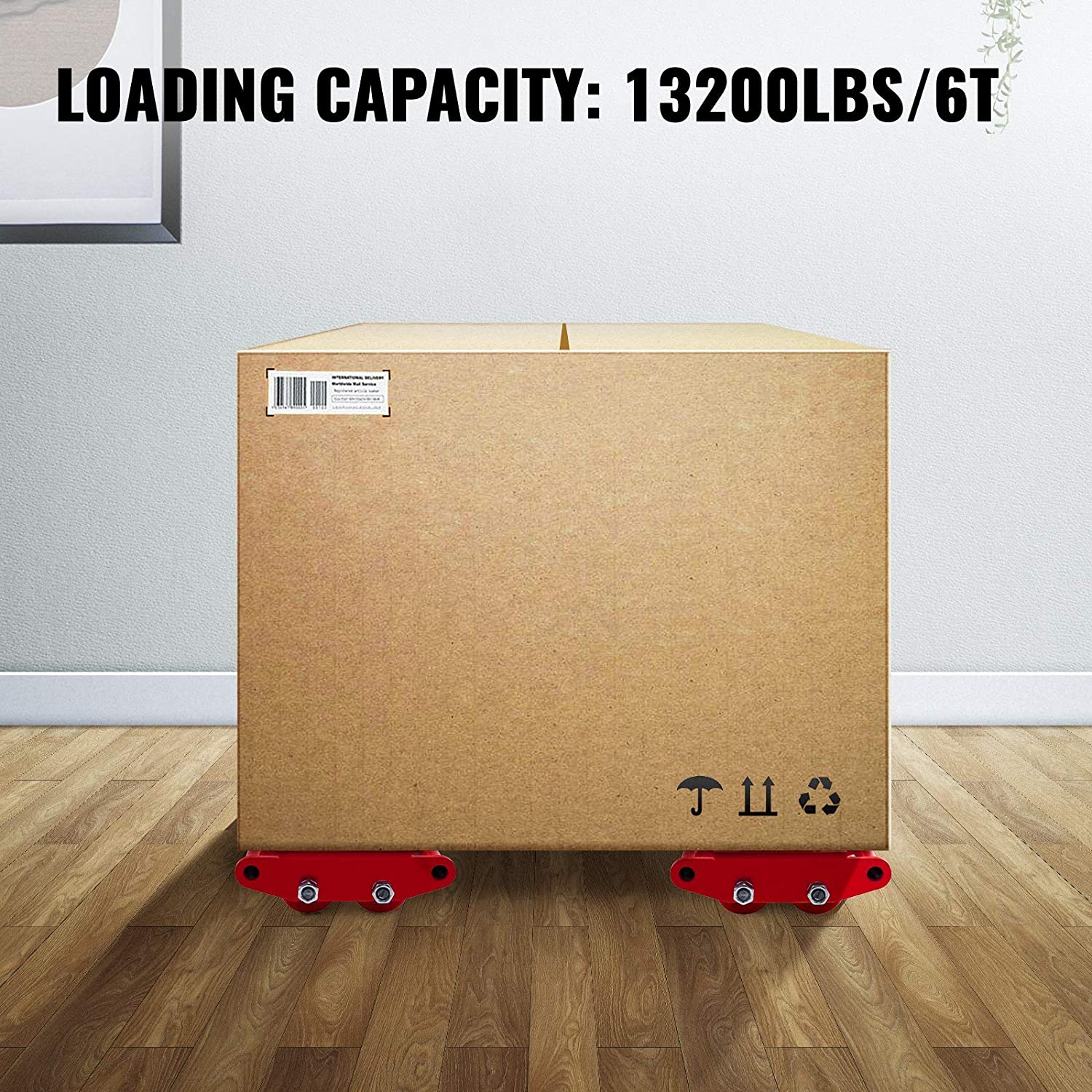 6-Ton Machinery Mover Skates Set of 4 – Red
Heavy-Duty Equipment Moving Rollers – 13,200 lbs
Industrial Machine Roller Skates with Non-Slip Pad
Side View of 6-Ton Equipment Movers with Wheels
Machinery Mover Skates – Full Set Display