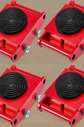 6-Ton Machinery Mover Skates Set of 4 – Red
Heavy-Duty Equipment Moving Rollers – 13,200 lbs
Industrial Machine Roller Skates with Non-Slip Pad
Side View of 6-Ton Equipment Movers with Wheels
Machinery Mover Skates – Full Set Display