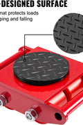 6-Ton Machinery Mover Skates Set of 4 – Red
Heavy-Duty Equipment Moving Rollers – 13,200 lbs
Industrial Machine Roller Skates with Non-Slip Pad
Side View of 6-Ton Equipment Movers with Wheels
Machinery Mover Skates – Full Set Display