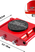 6-Ton Machinery Mover Skates Set of 4 – Red
Heavy-Duty Equipment Moving Rollers – 13,200 lbs
Industrial Machine Roller Skates with Non-Slip Pad
Side View of 6-Ton Equipment Movers with Wheels
Machinery Mover Skates – Full Set Display