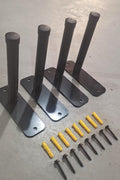 Flush Mount Tire Hanger Brackets – 4-Piece Set

Heavy-Duty Wall Brackets for Tire and Gear Storage

Powder-Coated Steel Tire Hangers with Mounting Hardware

Garage Wall Tire Storage Brackets – Installed View

Complete Set of Tire Mounting Brackets with Bolts