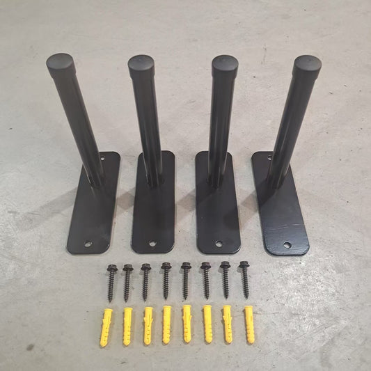 Flush Mount Tire Hanger Brackets – 4-Piece Set

Heavy-Duty Wall Brackets for Tire and Gear Storage

Powder-Coated Steel Tire Hangers with Mounting Hardware

Garage Wall Tire Storage Brackets – Installed View

Complete Set of Tire Mounting Brackets with Bolts