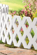NEW 4 Pcs Outdoor Flexible Garden Edging Border 517918 – Decorative Lattice Fence Panels - with | Sold by Uncle Wiener's Wholesale