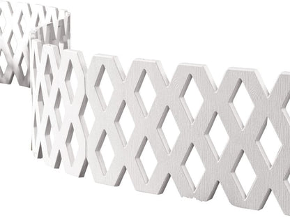NEW 4 Pcs Outdoor Flexible Garden Edging Border 517918 – Decorative Lattice Fence Panels - with | Sold by Uncle Wiener's Wholesale